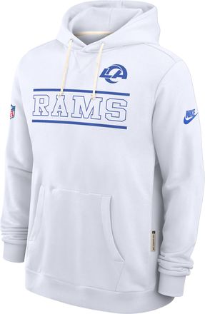 Nike Los Angeles Rams Alt Standard Issue Nike Mens Dri-FIT NFL Pullover Hoodie in White | 03AZ10AQ9X-PT1