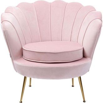 Kare Design Sill&oacute;n terciopelo rosa