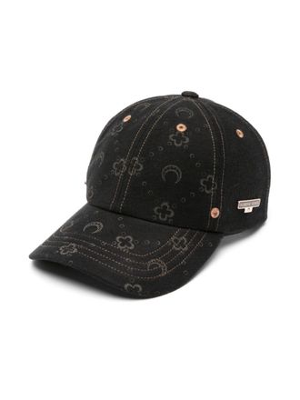Marine Serre Denim pet - Zwart