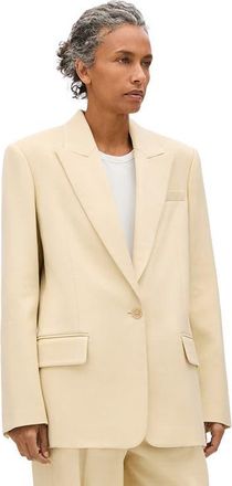 Another Tomorrow Oversized Tailored Jacket in Sand at Nordstrom, Size 42 It