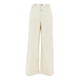 Golden Goose Wide Jeans, female, Beige, Size: W25 Melody Boyfriend Jeans