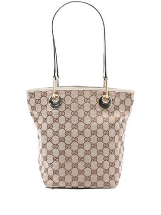 Gucci 2000-2015 GG Canvas Eclipse tote bag - Brown