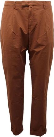 BRIGLIA 1949 Pinstripes Slim Fit Broek - Heren - Slim Fit Broeken - Bruin - 2XL - Broeken