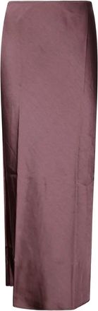 Samsøe & Samsøe Zijden maxi-rok - Paars