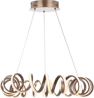 Jonathan Y Designs Jonathan Y Designs Cursive 24In Adjustable Spiral Integrated Led Chandelier Ceiling Light