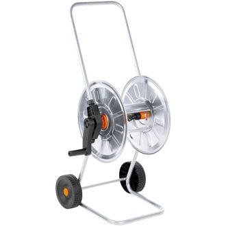 vidaXL Carrete De Rollo Para Manguera De 50 M 1/2 O 35 M 3/4 Acero Vidaxl