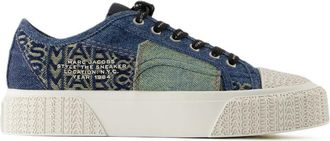 Marc Jacobs Blauwe katoenen sneakers met veters aan de bovenkant - Dames - Sneakers - Blauw - 40 EU - Katoen - Schoenen