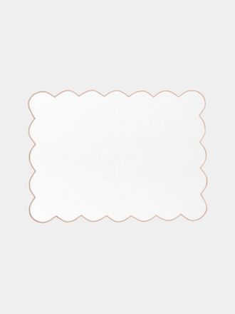 Angela Wickstead Home Diletta Scalloped Linen Placemats (Set of 4)