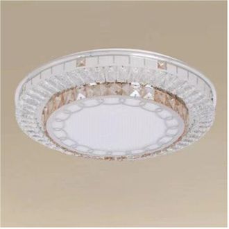 Trade Shop Trade Shop - Plafoniera Soffitto 65w &Oslash;50cm Led Design Strati Cristallalla Catena Luce Fredda 10805