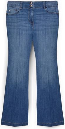 Fiorella Rubino Flare Jeans - Dames - Flared Jeans - Blauw - L - Katoen - Jeans
