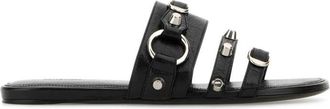 Balenciaga Black Leather Sandals