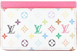 Louis Vuitton Pink Monogram Multicolore 2025 Cardholder (Authentic Pre-Loved)