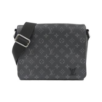 Louis Vuitton Monogram Eclipse Black Coated Canvas Shoulder Bag (Pre-Owned)