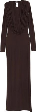 Amazu&igrave;n Rasha V-neck Ruched Maxi Dress