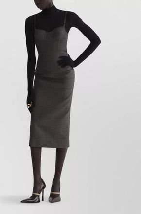 MUGLER wool knee-length dress