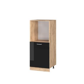 Vicco Armario Para Horno Empotrado R-line, Negro Brillo Intenso, 60 Cm