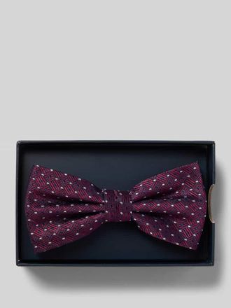 Willen Krawattenfabrik Fliege aus reiner Seide mit verstellbarer Kragenweite in Bordeaux, Gr&ouml;&szlig;e 1