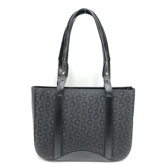 Celine Black C Macadam Canvas Tote Womens Bag (Pre-Owned)