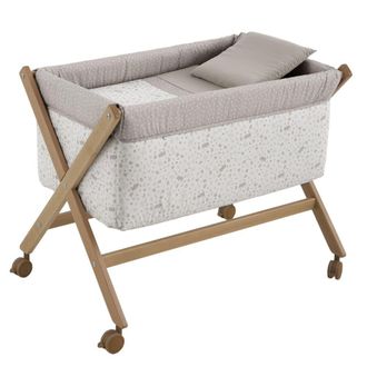 Cambrass Minicuna tijera madera beige/natural 55x87x74 cm