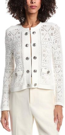 Milly Pointelle Knit Jacket