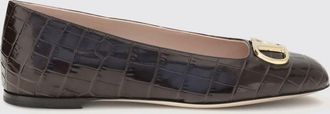 Valentino Garavani Ballerine VLogo Signature in pelle con stampa cocco