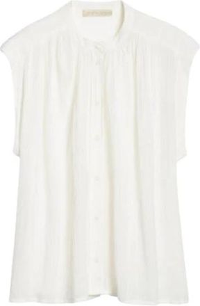 Vanessa Bruno Clio Blouse - Dames - Blouses - Wit - M/L - Katoen - Overhemden