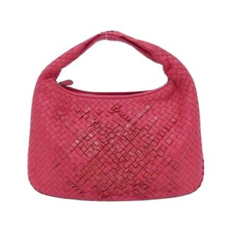Bottega Veneta Pre-owned Leren Schoudertas - Dames - Pre-owned - Roze - Maat: ONE Size Leer