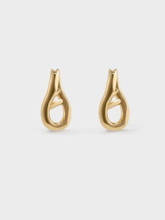 Charles & Keith Nyra Sculptural Drop Earrings