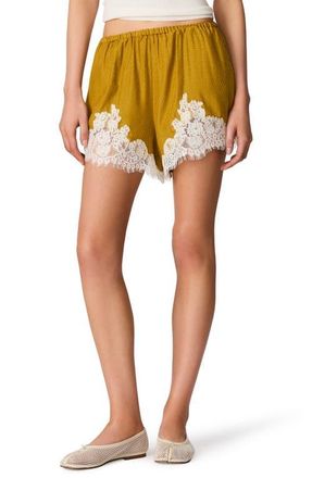 Steve Madden Daisee Lace Shorts in Thyme Green at Nordstrom, Size X-Large