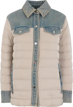 Moorer Esper Padded Denim Jacket - Dames - Winterjassen - Veelkleurig - XS - Denim - Jassen