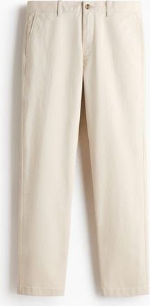 H&M Slim Fit Cotton Chinos in Light Beige at Nordstrom, Size 32