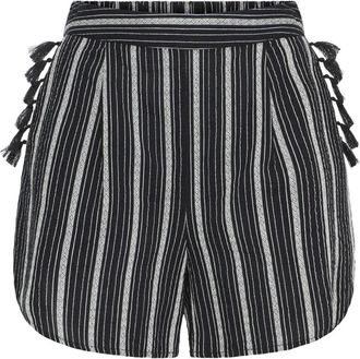 Ichi Casual Shorts - Dames - Bermuda - Zwart - XL - Katoen - Korte Broeken