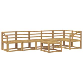 vidaXL Conjunto De Sof&aacute;s De Exterior 7 Pcs Blanco Vidaxl