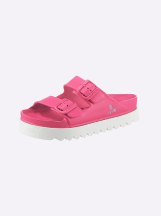 Heine Pantolette HEINE, Damen, Gr. 36, pink, Synthetik, Schuhe Pantolette