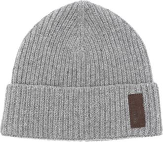 Paul & Shark Wollen muts voor mannen - Heren - Hoeden - Grijs - ONE Size - Wol - Accessoires