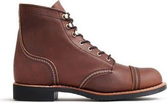 Red Wing Shoes Iron Ranger Harness Leather Boot in Amber Harness at Nordstrom, Size 6.5