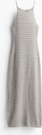 H&M Shimmering strappy dress - Silber