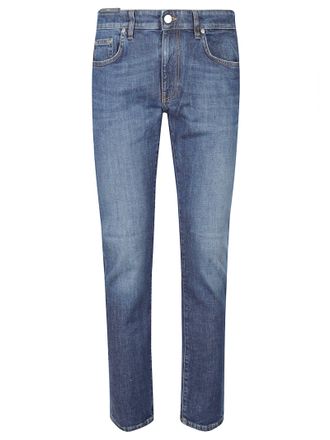 Pantaloni Torino Swing Medium Blue Cotton Jeans