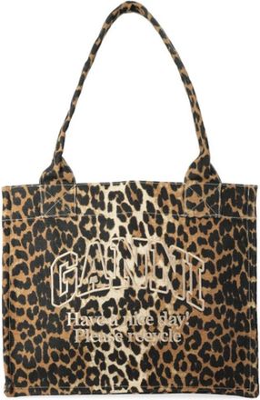 Ganni Dames, Tassen, Bruin, Maat: ONE Size Katoen