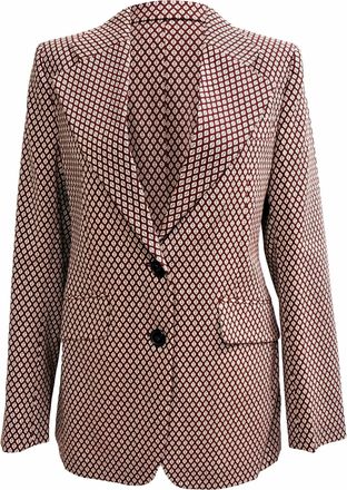 Victoria Beckham Printed Blazer in Multicolor Viscose