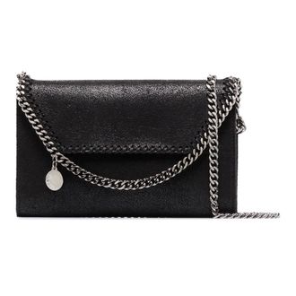 Stella McCartney Stella McCartney, Handbags, female, Black, Size: ONE SIZE Falabella Wallet With Chain Bag
