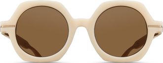 Matsuda M2072 MW-BG Mens Sunglasses White Size 48