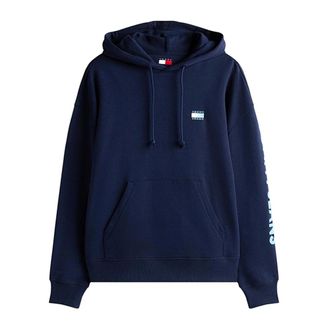 Tommy Jeans Hoodies, male, Blue, Size: XS Felpa