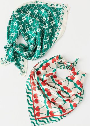 Maeve Printed Hair Scarves, Set of 2