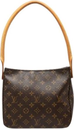 Louis Vuitton Pre-owned Looping MM - Dames - Vintage Schoudertas - Bruin - ONE Size - Leer - Vintage