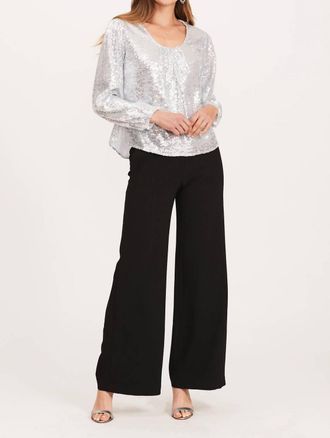 Tyler B&ouml;e Kathy Crepe Palazzo Pant In Black