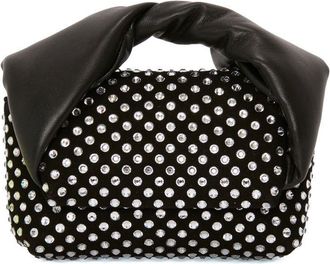 J.W.Anderson mini Twister crystal bag - women - Kid Leather/Lambskin/glass - OS - Black