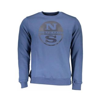 North Sails Heren, Sweatshirts & Hoodies, Blauw, Maat: 2XL Katoen