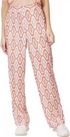 Esqualo Gloria Wide Leg Pants In Groovy Print