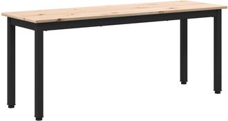 vidaXL Banco Natural 110 X 35 X 45 Cm Madera De Pino Macizo Vidaxl